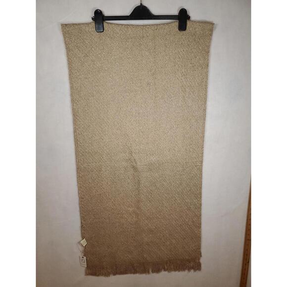 Pretty Persuasions scarf grey brown,cream/beige plaid very soft 72”x26” NWT - Picture 1 of 9